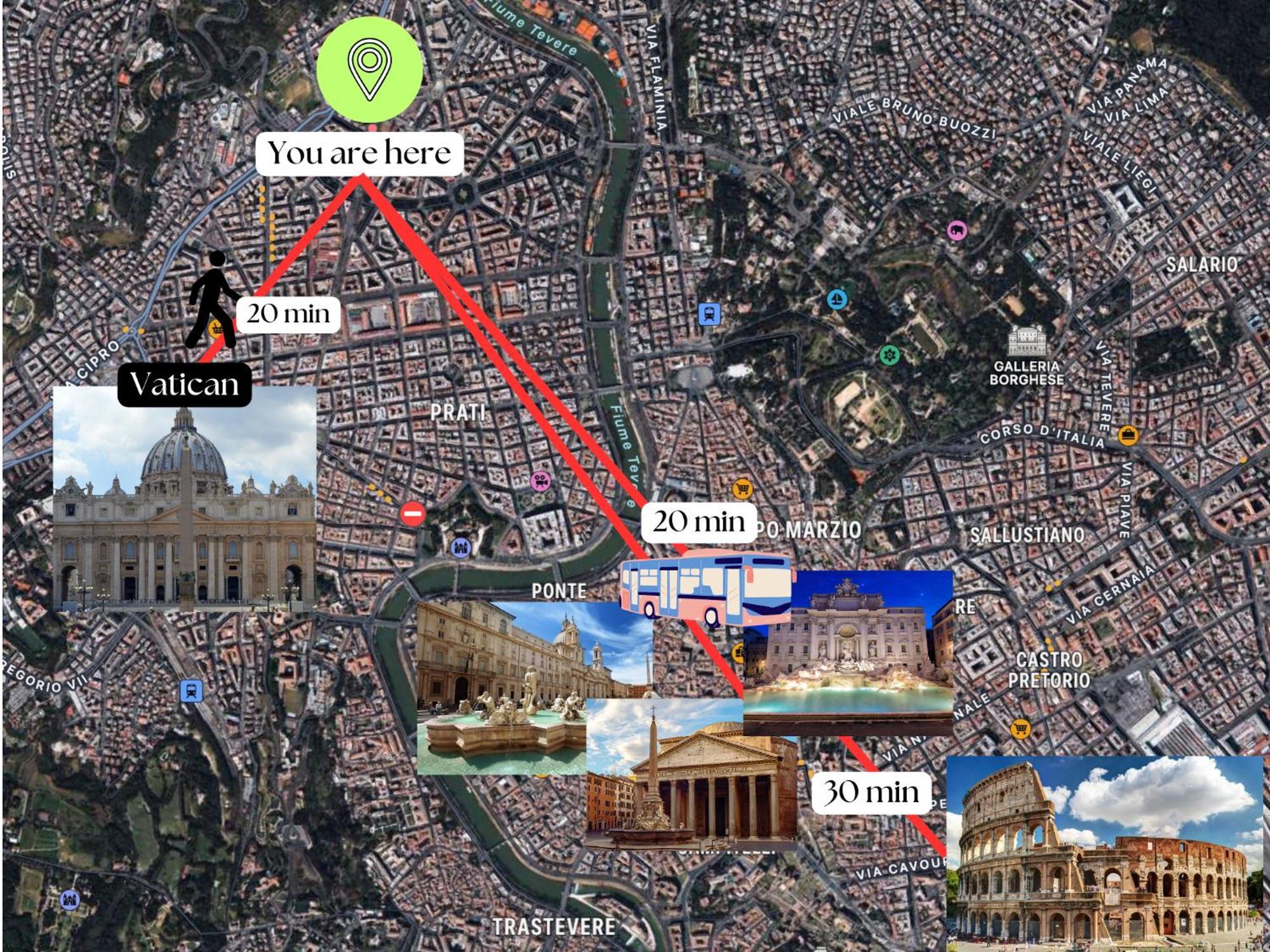 Ottaviano - 10 Min Dal Vaticano Рим Екстериор снимка